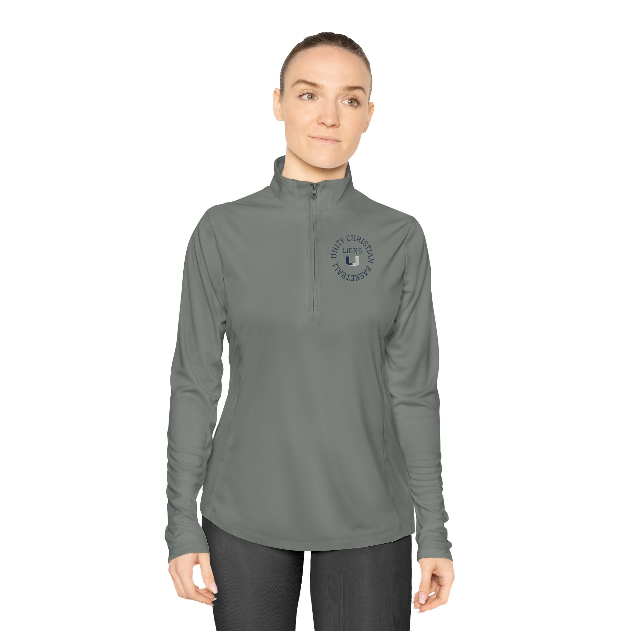Ladies Quarter-Zip Pullover — 'Hoop in Unity' Lightweight Basketball Team Pullover