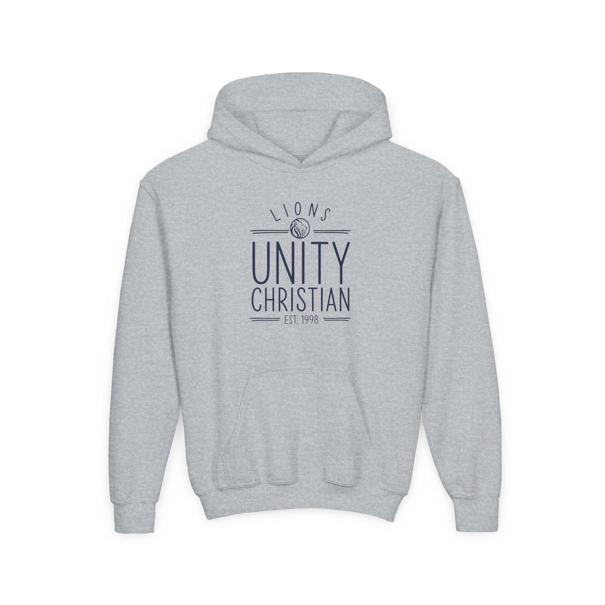 Youth Hoodie — Unity Christian Lions School Spirit Sweatshirt