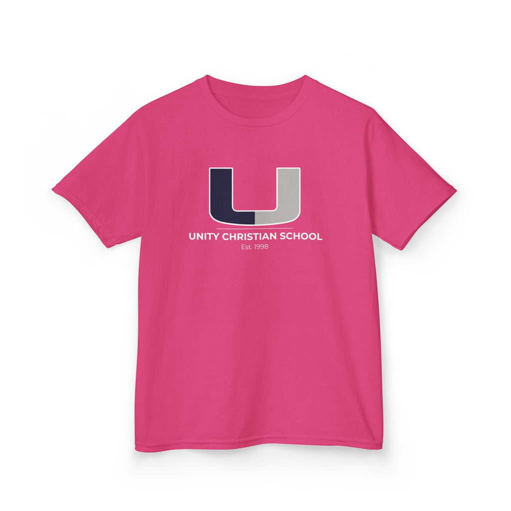 Kids Unity Christian School Tee - Heavy Cotton T-Shirt for School Spirit