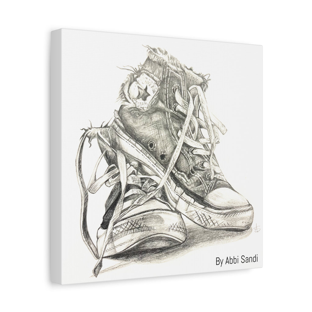 Artistic Converse Sneaker Canvas Wall Art - BY Abbi Sandi