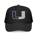 Trucker Hat – Navy & Gray Split 'U' Patch Cap