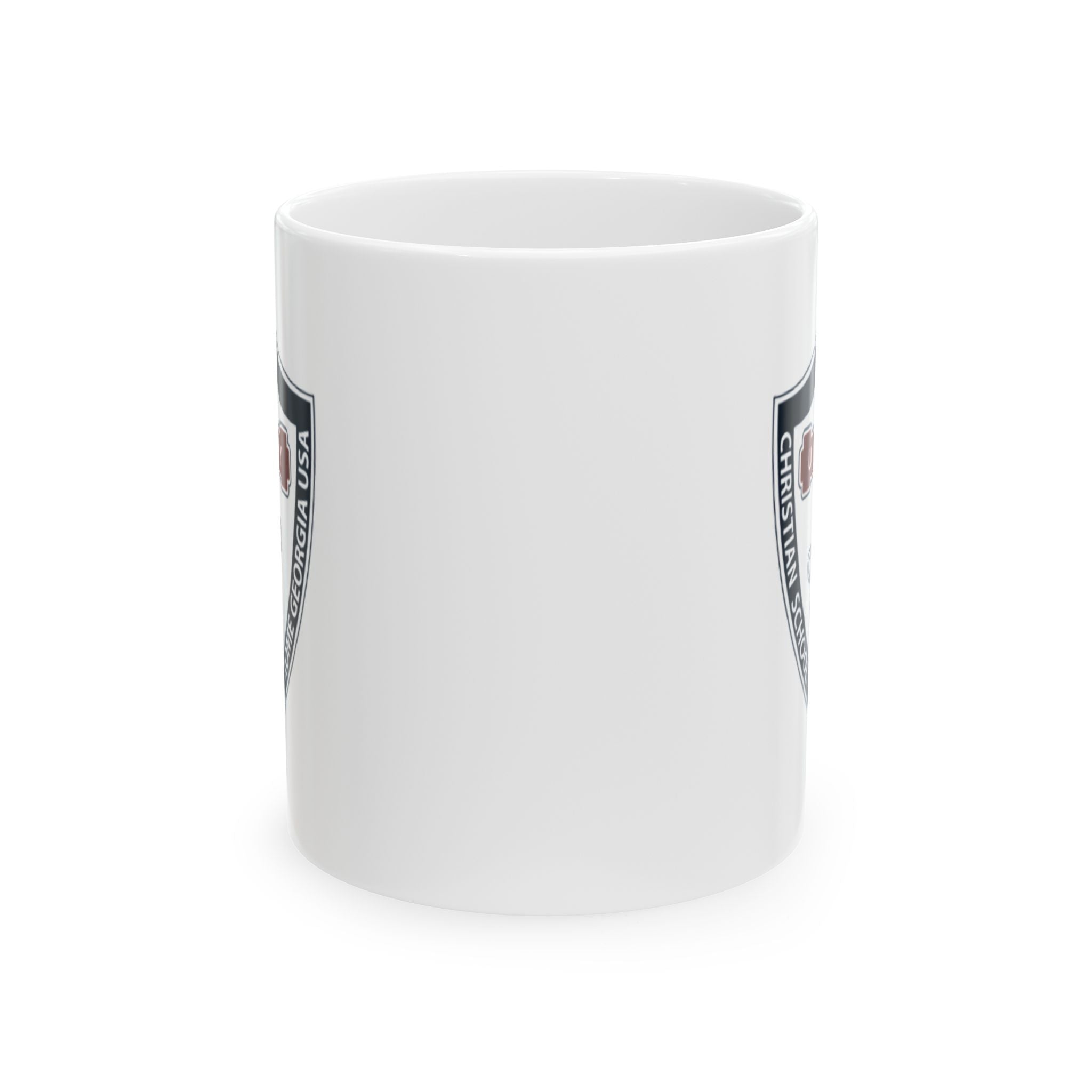 "School Crest" - Personalized Ceramic Coffee Mug