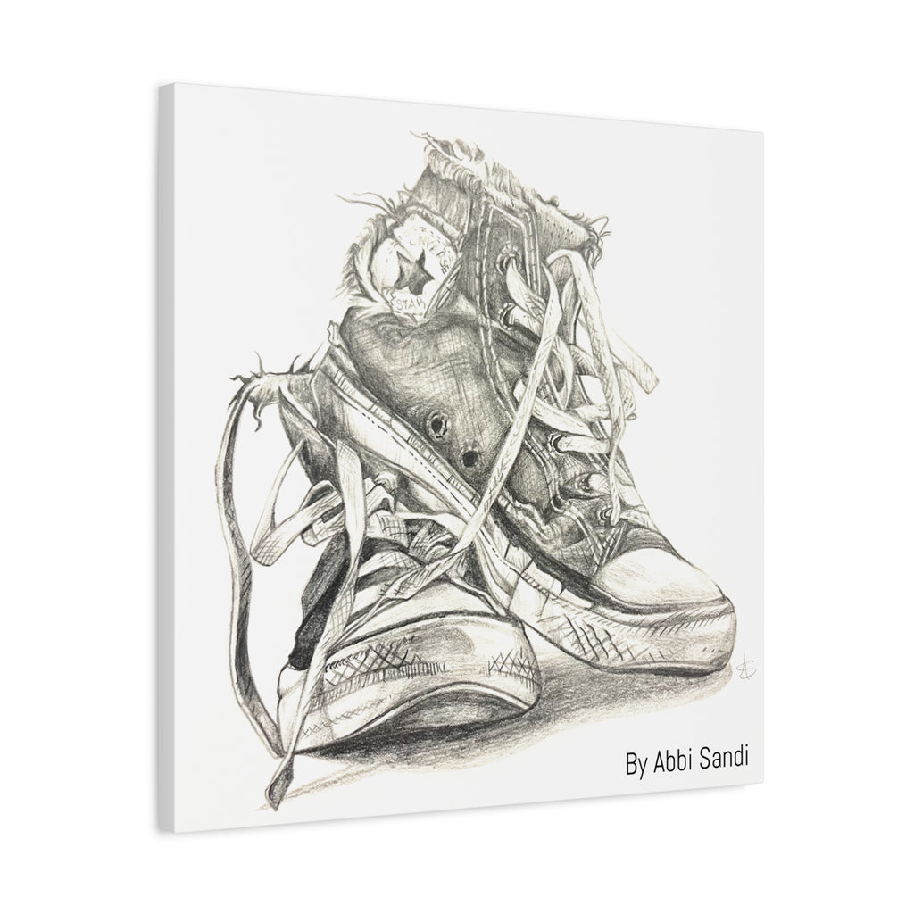 Artistic Converse Sneaker Canvas Wall Art - BY Abbi Sandi