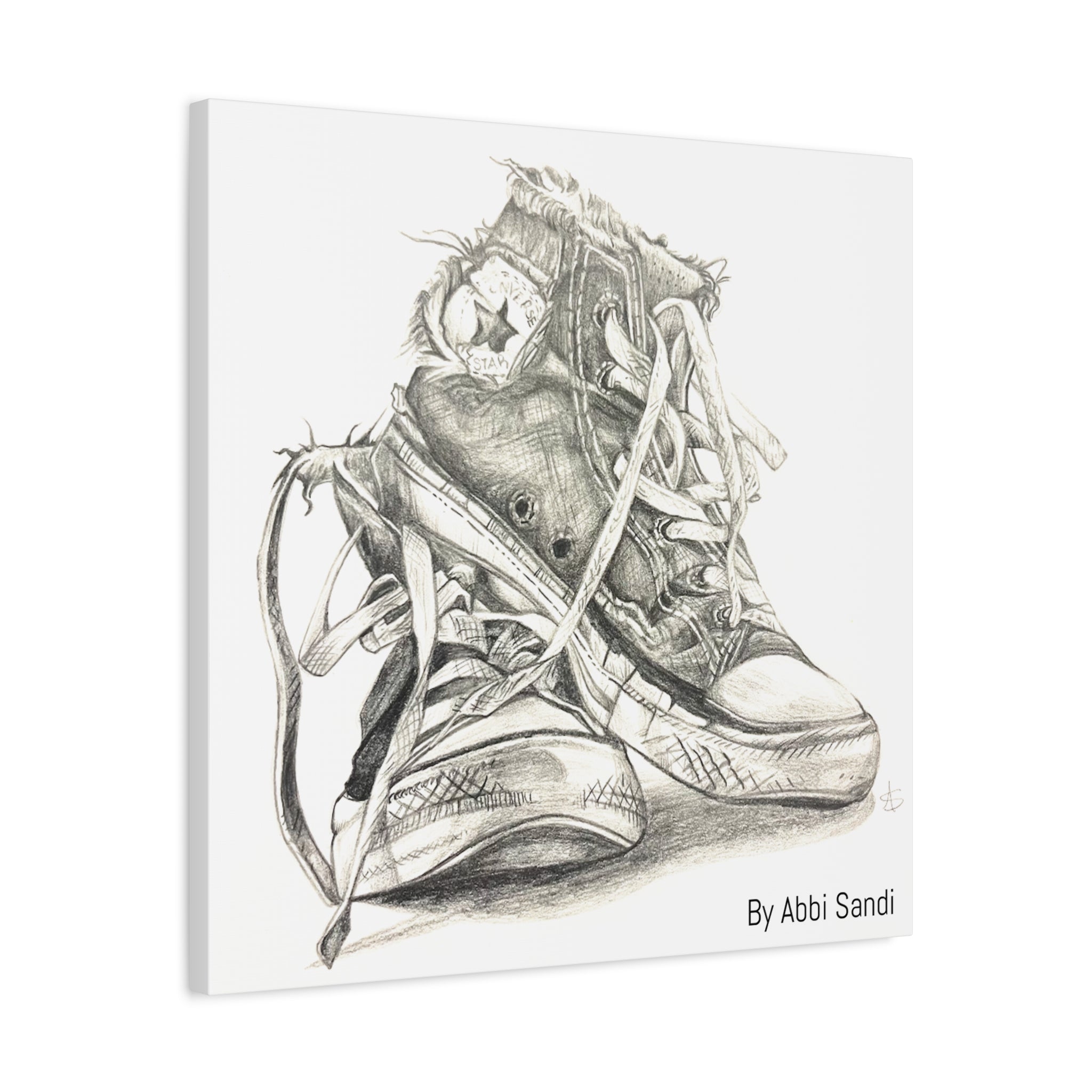 Artistic Converse Sneaker Canvas Wall Art - BY Abbi Sandi