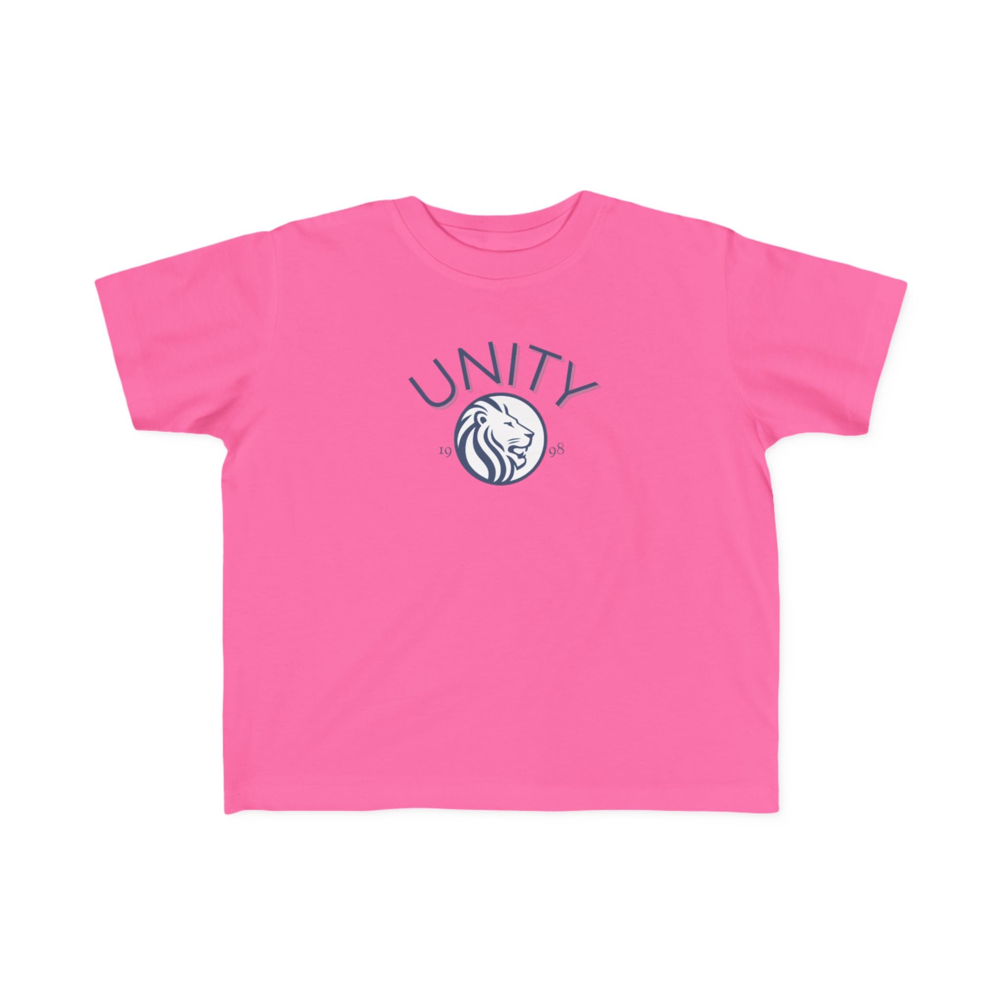 Unity Lion Toddler Tee — Kids Graphic T‑Shirt with 'UNITY' Crest