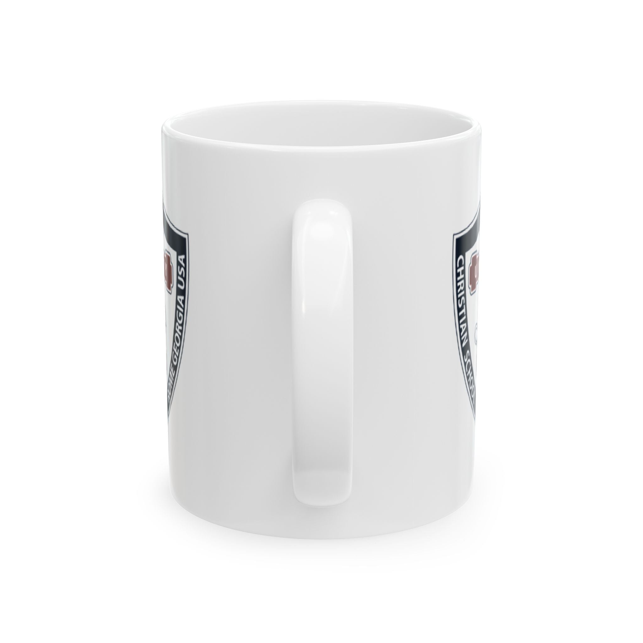 "School Crest" - Personalized Ceramic Coffee Mug