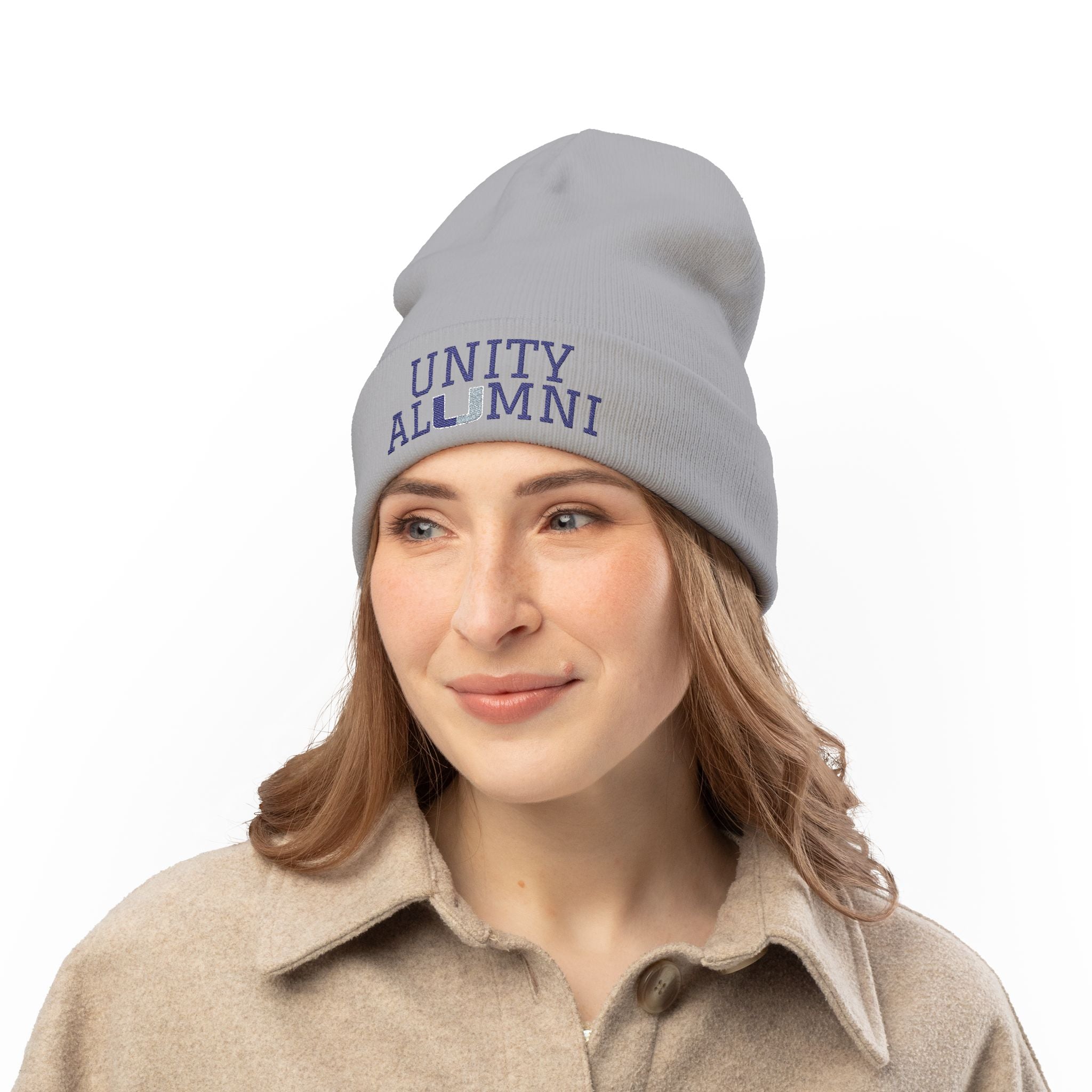 Unity Alumni Embroidered Beanie – School Pride Knit Hat