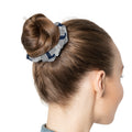 Stylish Grey Pattern Scrunchie for Effortless Hair Elevation