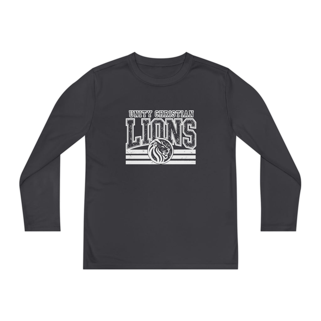 Youth Long Sleeve Competitor Tee — Lions Team Athletic Shirt (School Spirit)