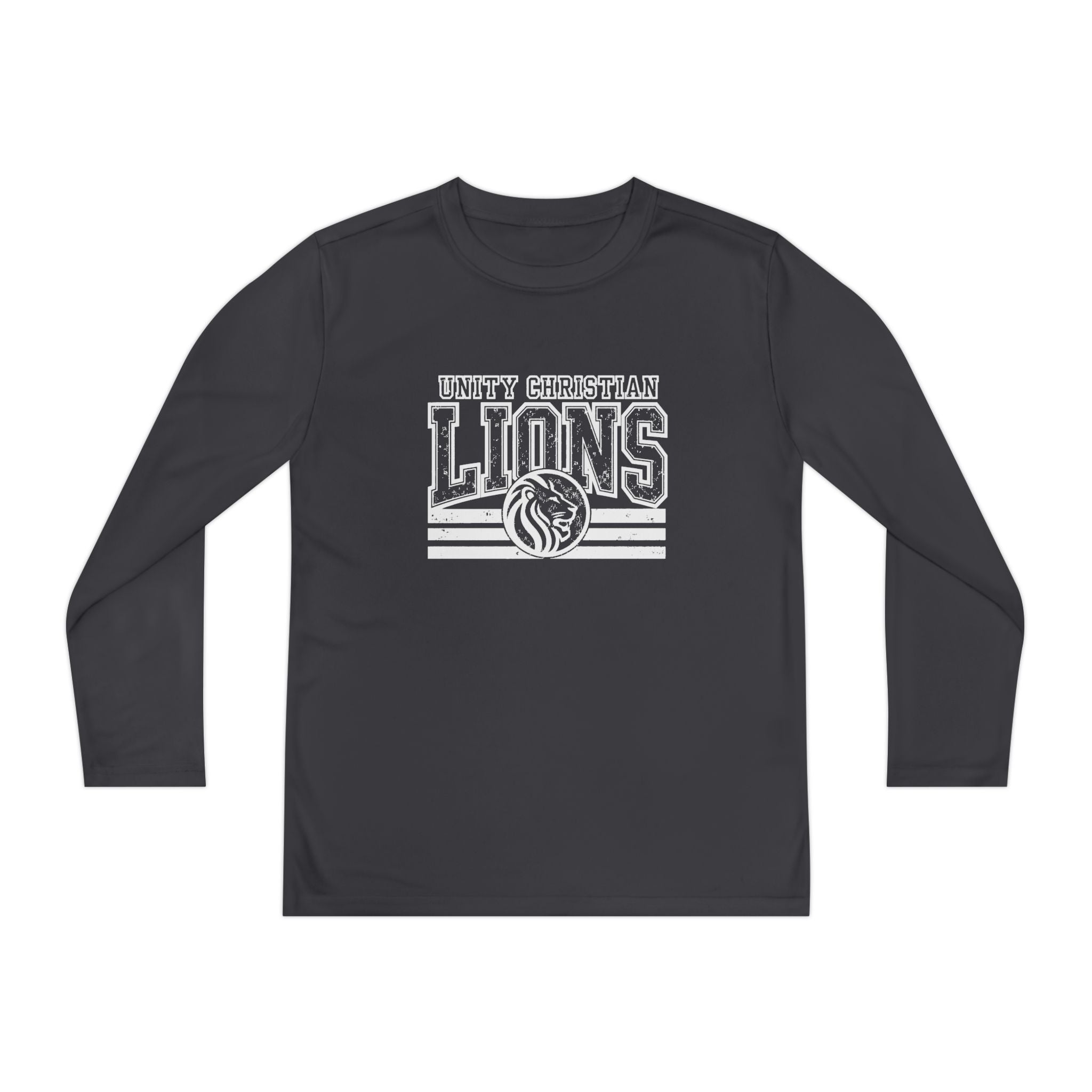 Youth Long Sleeve Competitor Tee — Lions Team Athletic Shirt (School Spirit)