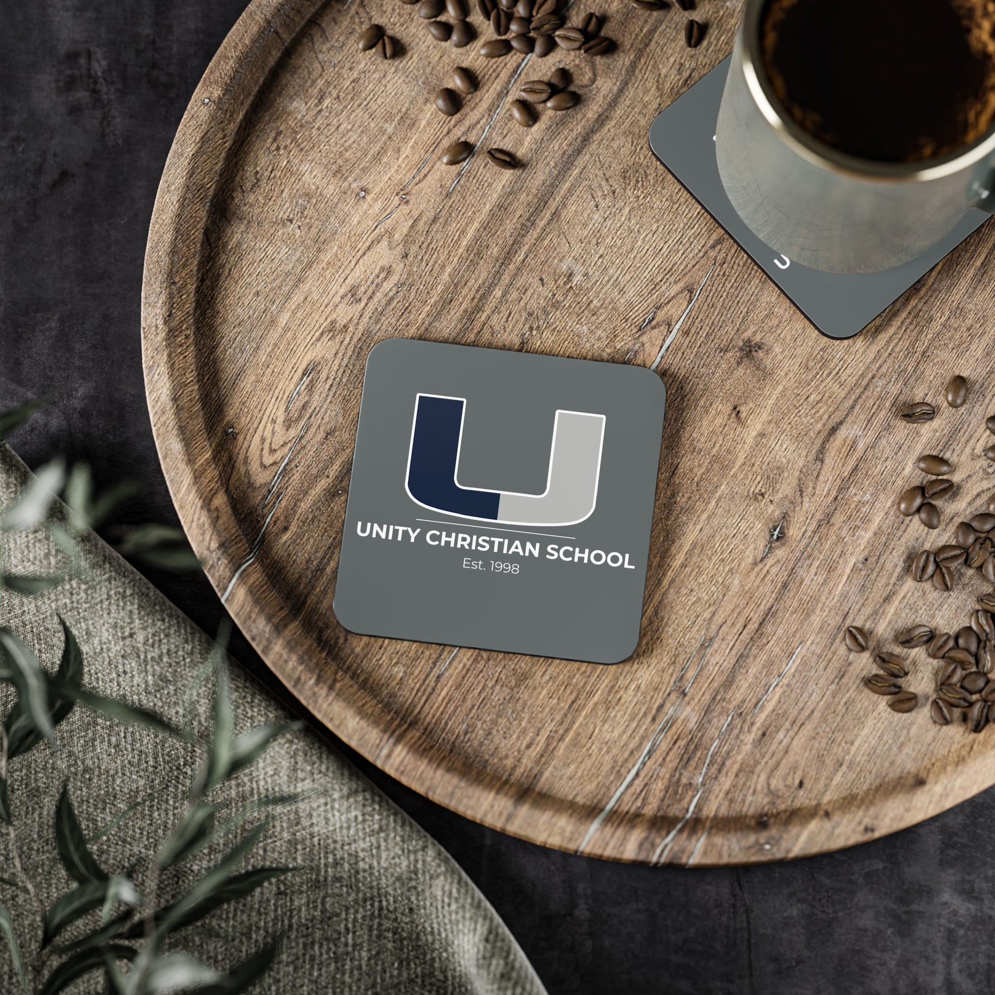 Personalized Unity Christian School Coasters