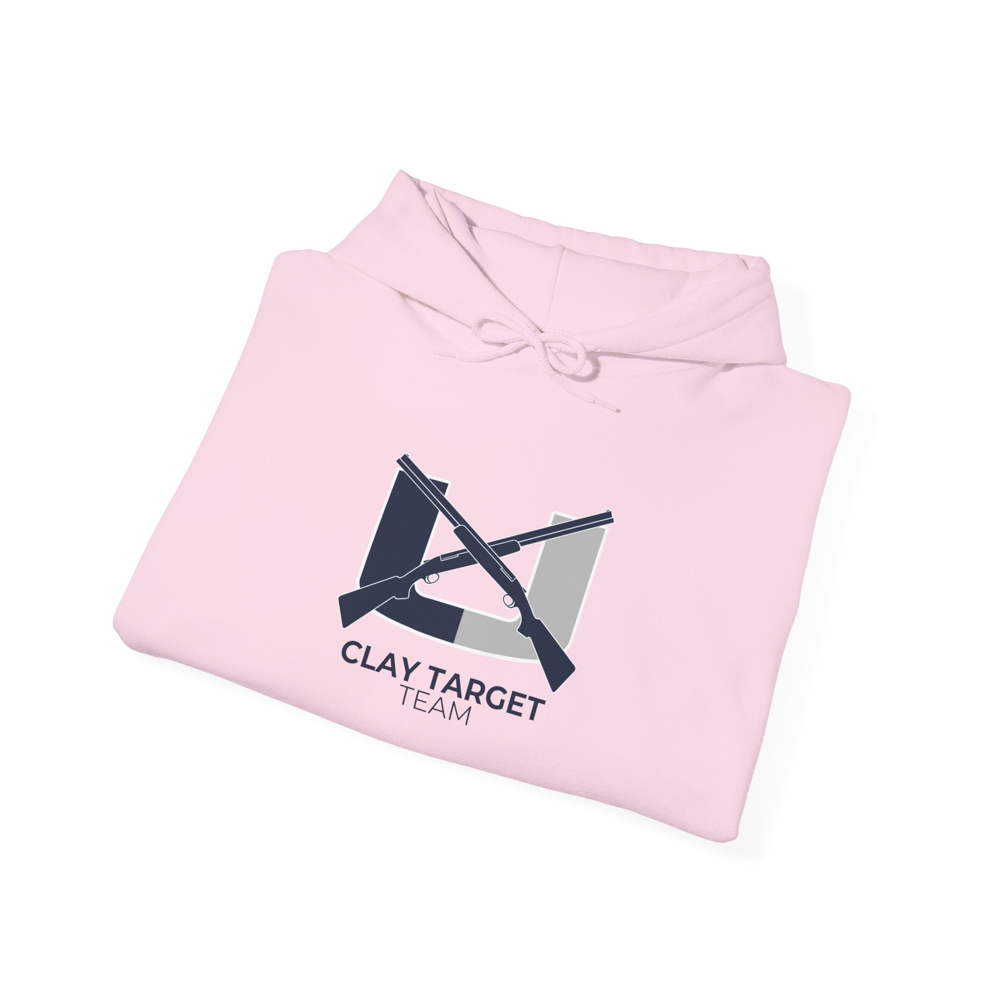 Clay Target Team Hoodie — Crossed Shotguns Logo Pullover - Adult