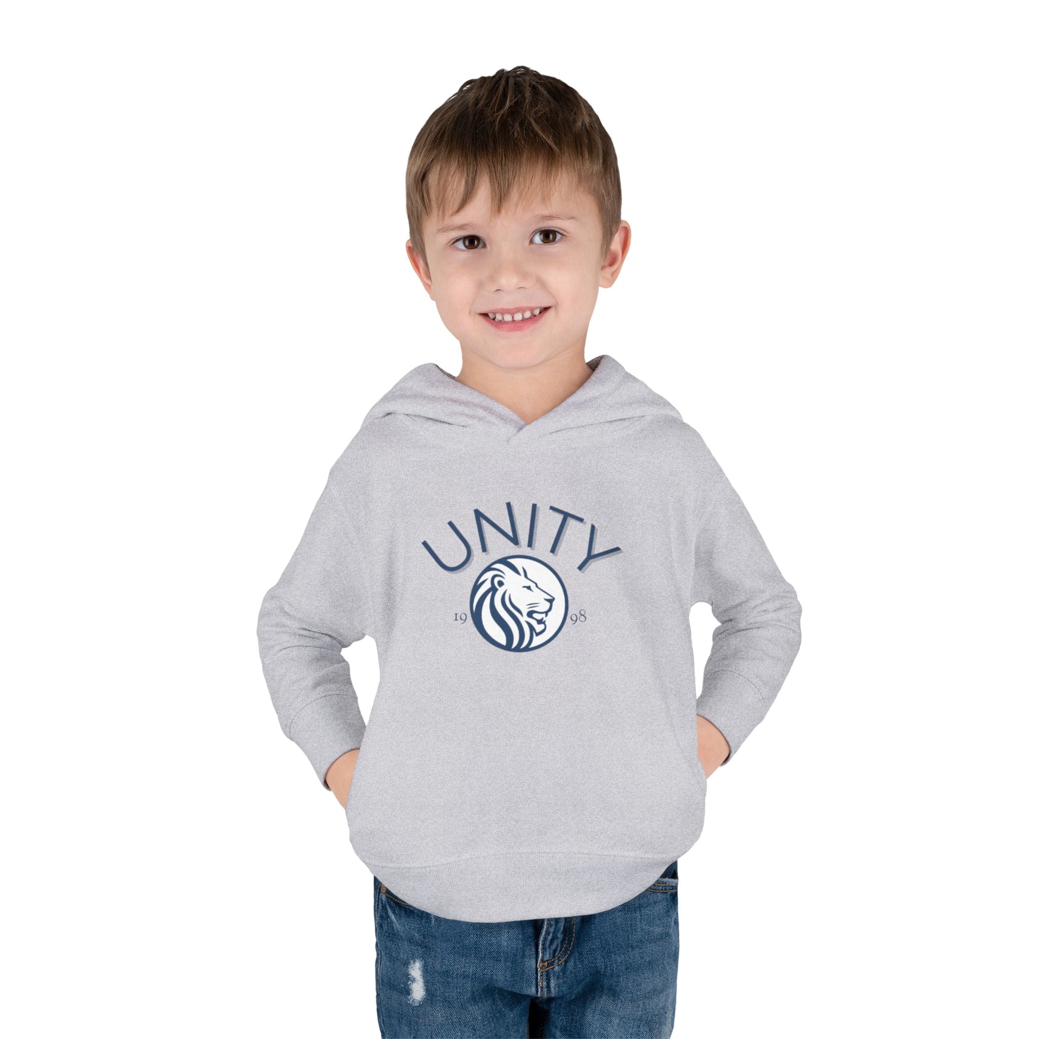 Unity Lion Toddler Hoodie — Cute Kids Pullover Fleece Hoodie