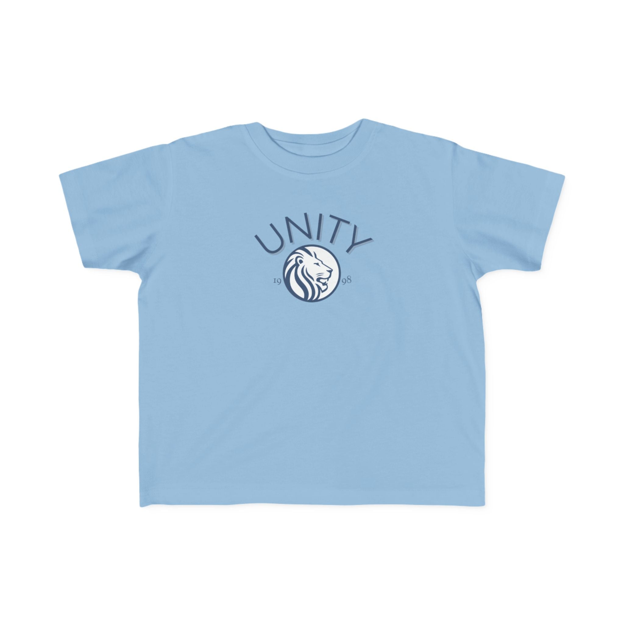 Unity Lion Toddler Tee — Kids Graphic T‑Shirt with 'UNITY' Crest