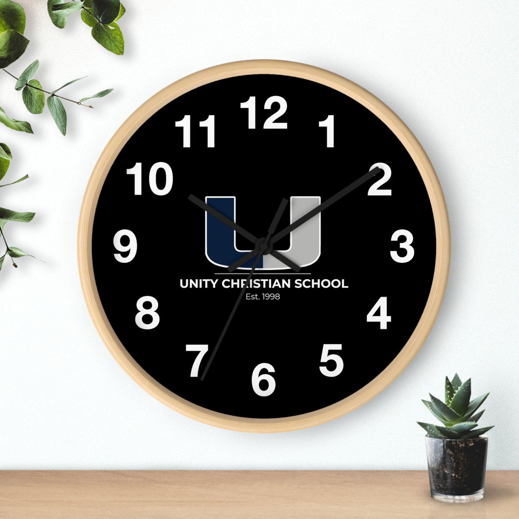 Personalized Unity Christian School Wall Clock - Stylish Home Decor
