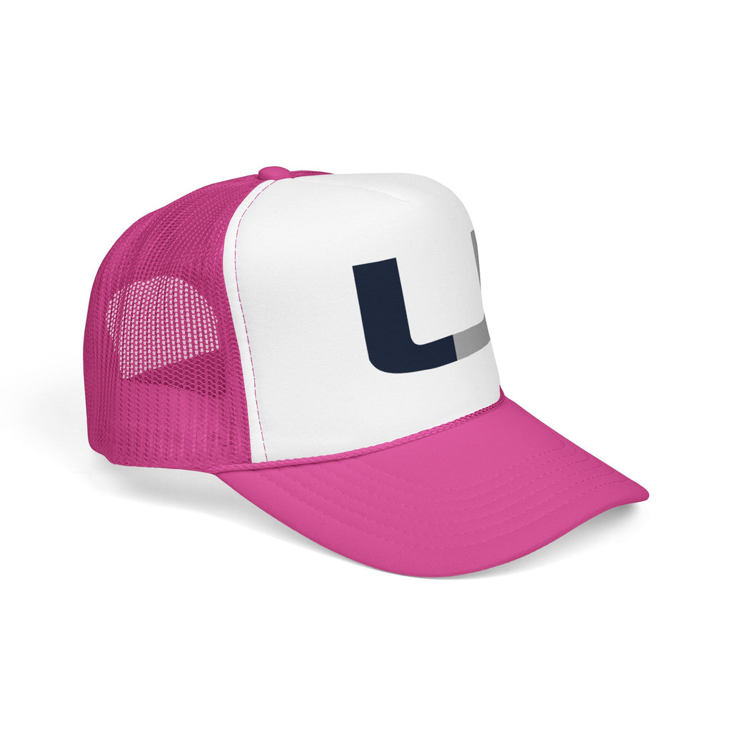Trucker Hat – Navy & Gray Split 'U' Patch Cap