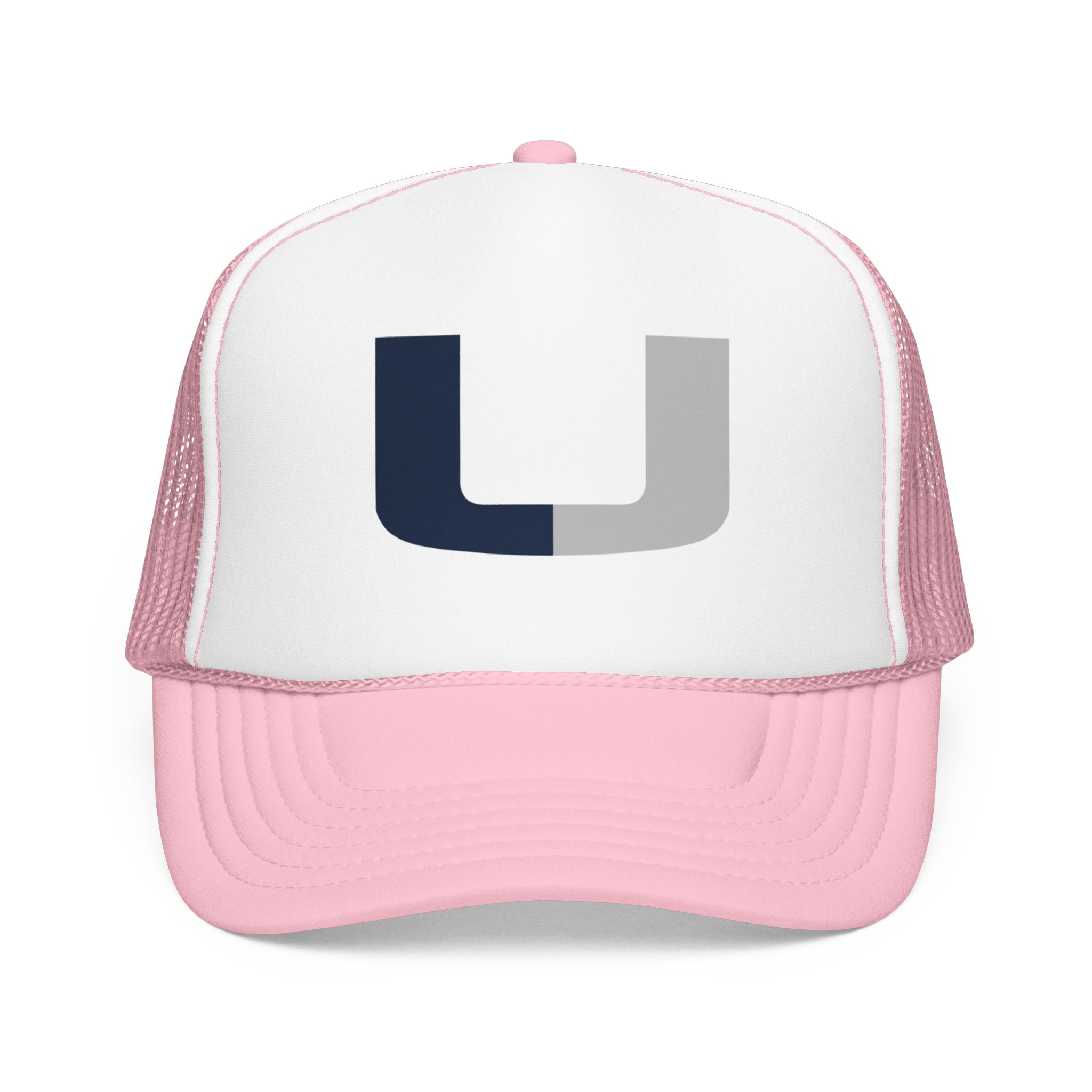 Trucker Hat – Navy & Gray Split 'U' Patch Cap