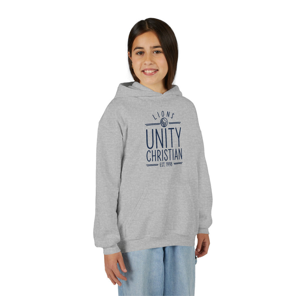 Youth Hoodie — Unity Christian Lions School Spirit Sweatshirt