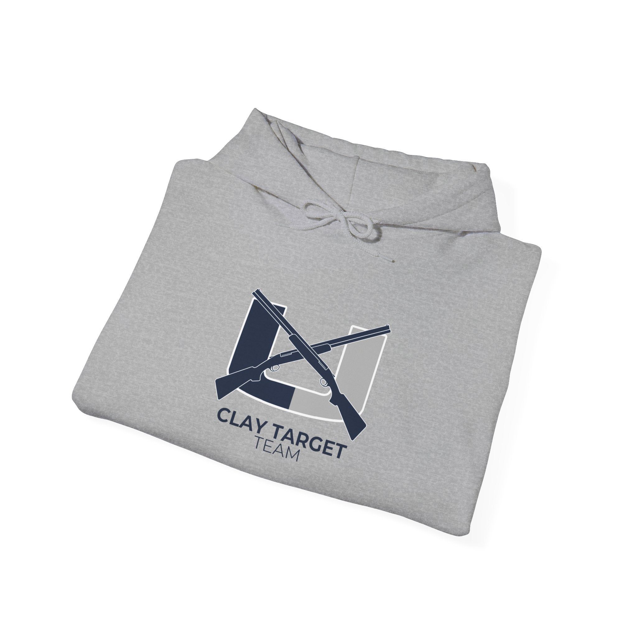 Clay Target Team Hoodie — Crossed Shotguns Logo Pullover - Adult