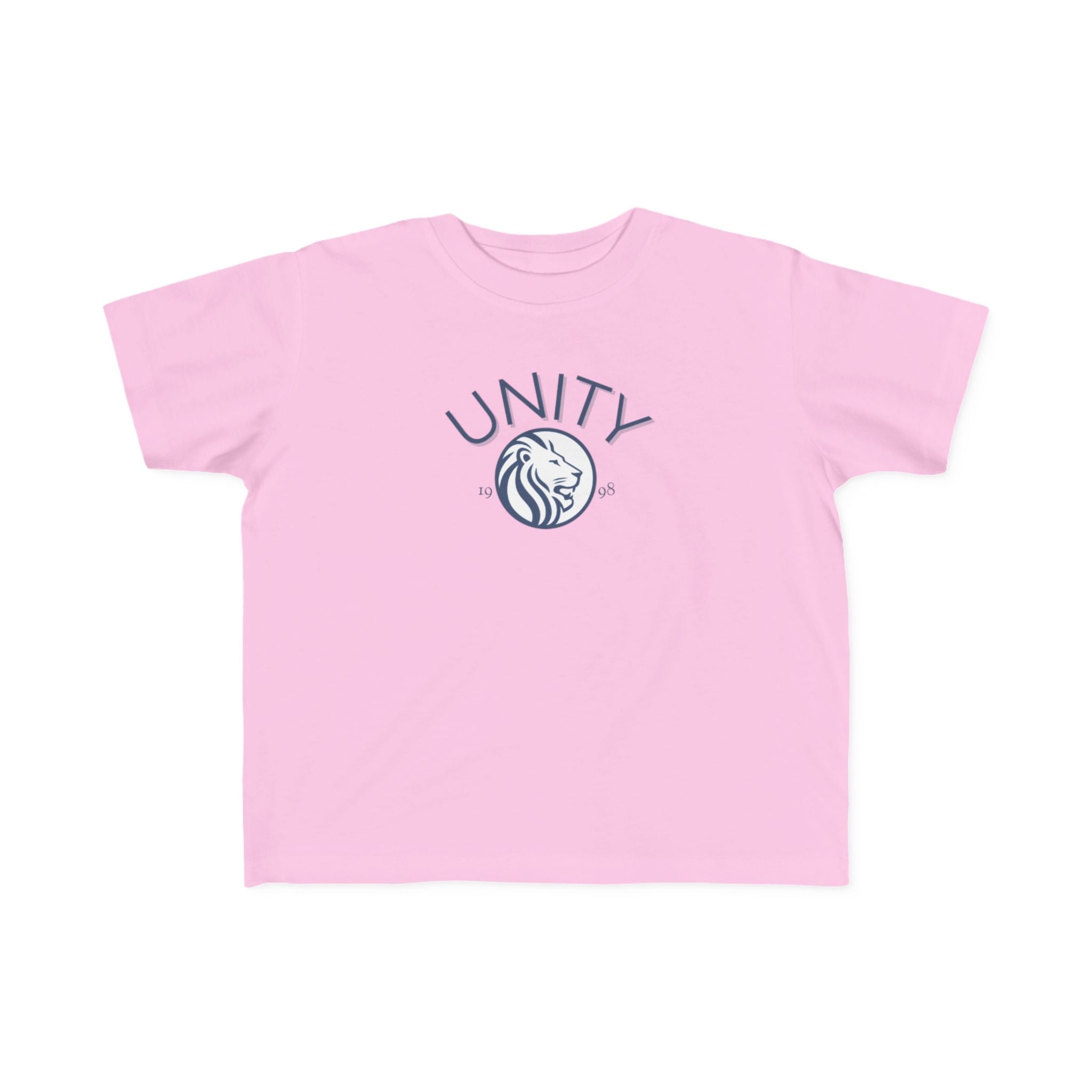 Unity Lion Toddler Tee — Kids Graphic T‑Shirt with 'UNITY' Crest