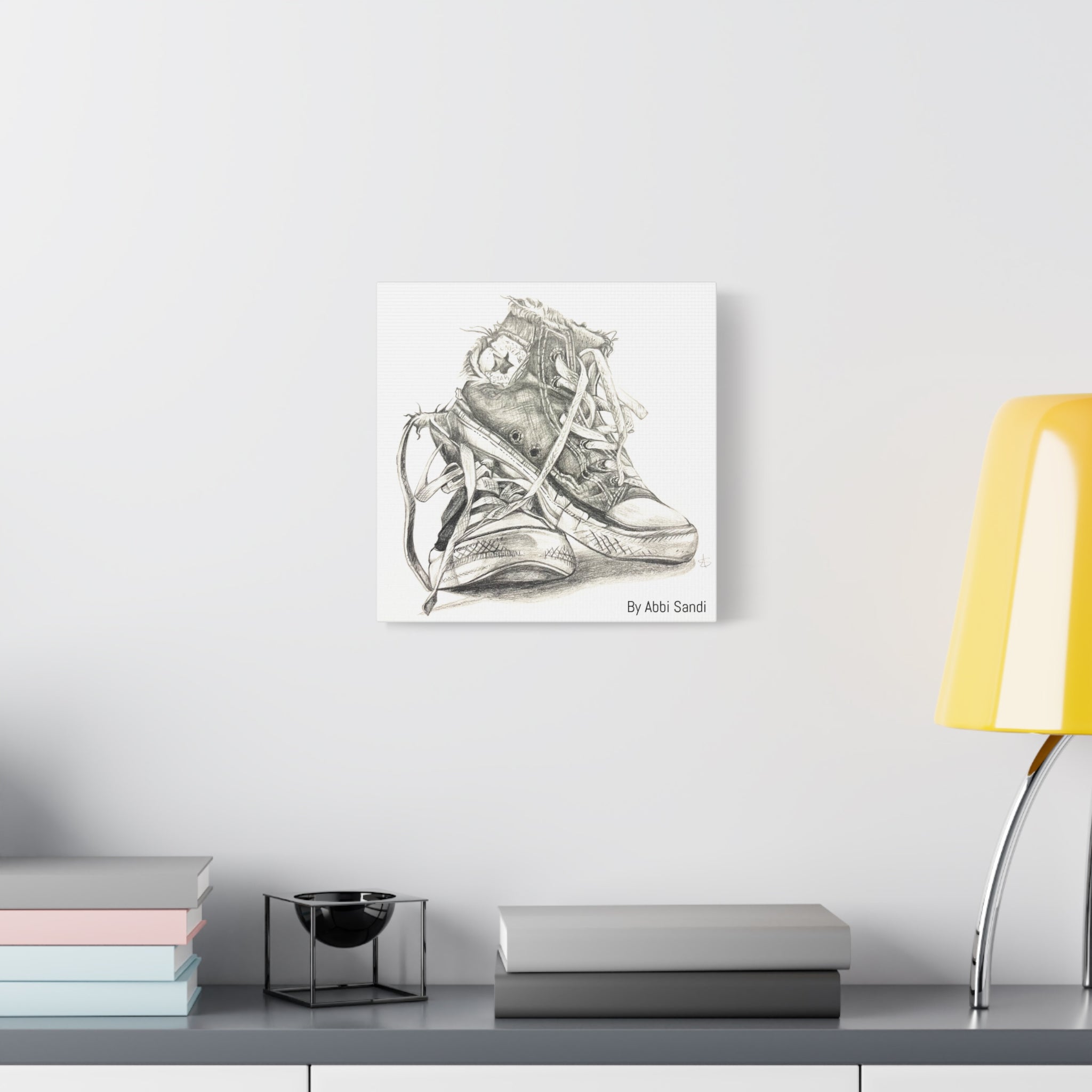 Artistic Converse Sneaker Canvas Wall Art - BY Abbi Sandi