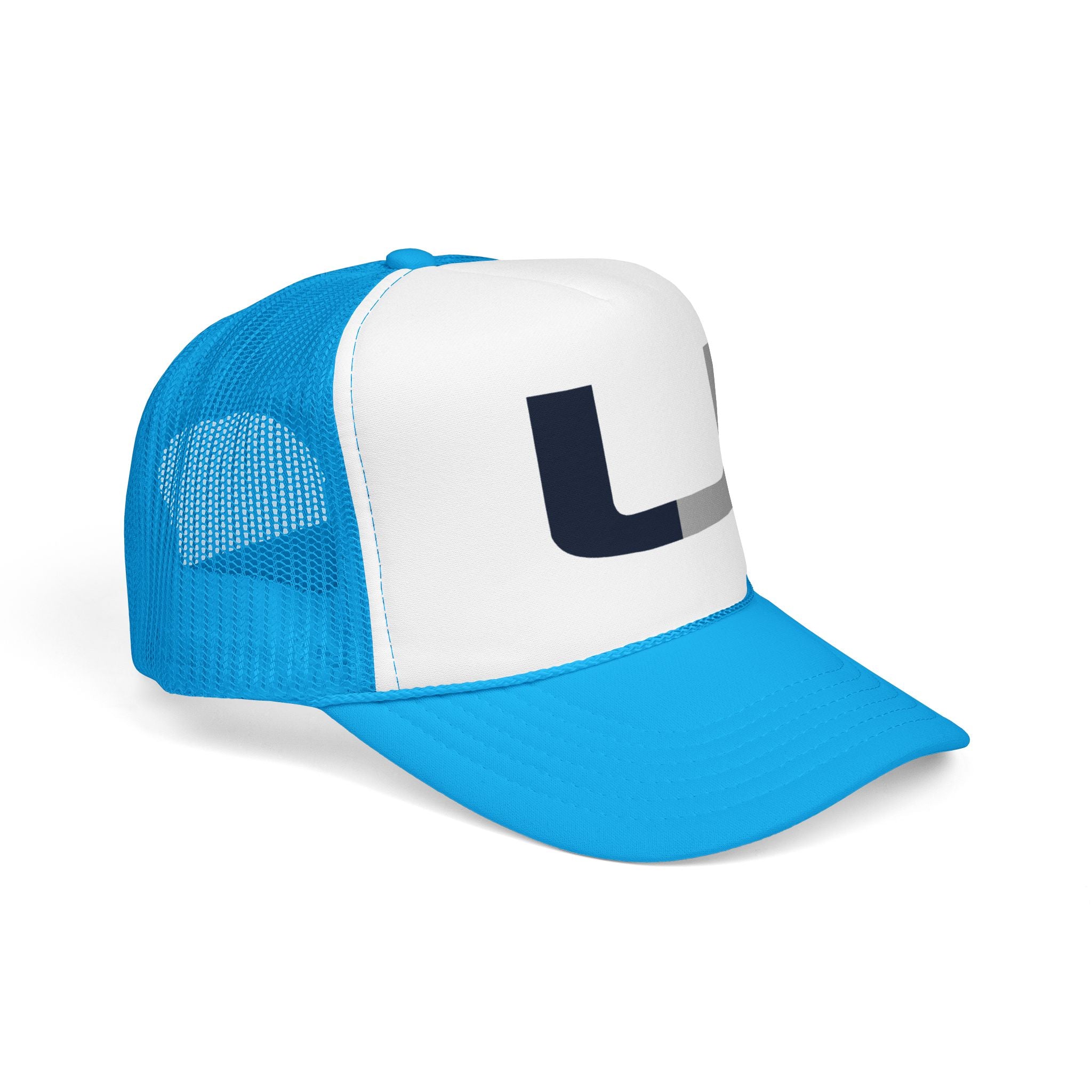 Trucker Hat – Navy & Gray Split 'U' Patch Cap