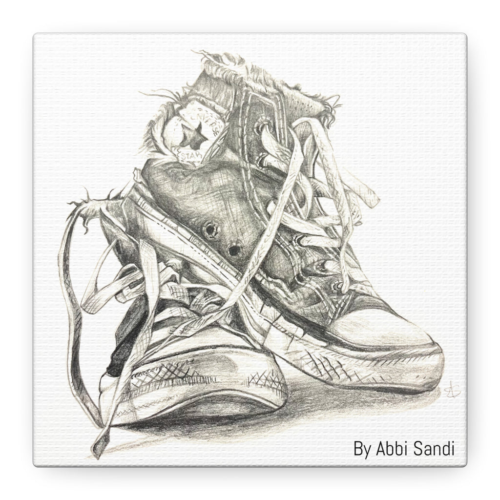 Artistic Converse Sneaker Canvas Wall Art - BY Abbi Sandi
