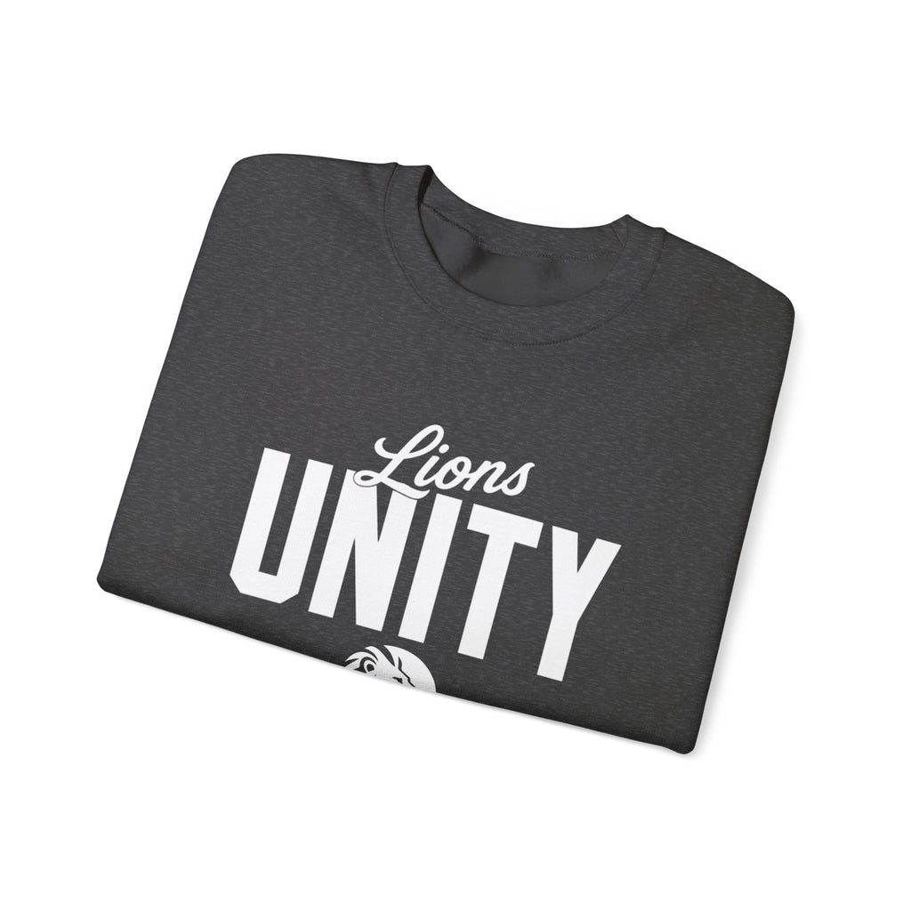 Unity Lions Crewneck Sweatshirt — 'Lions Unity' School Spirit Pullover