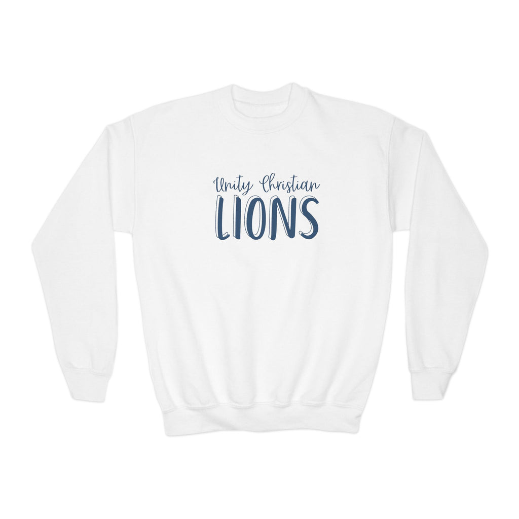 Youth Crewneck Sweatshirt - Timely Christian Lions