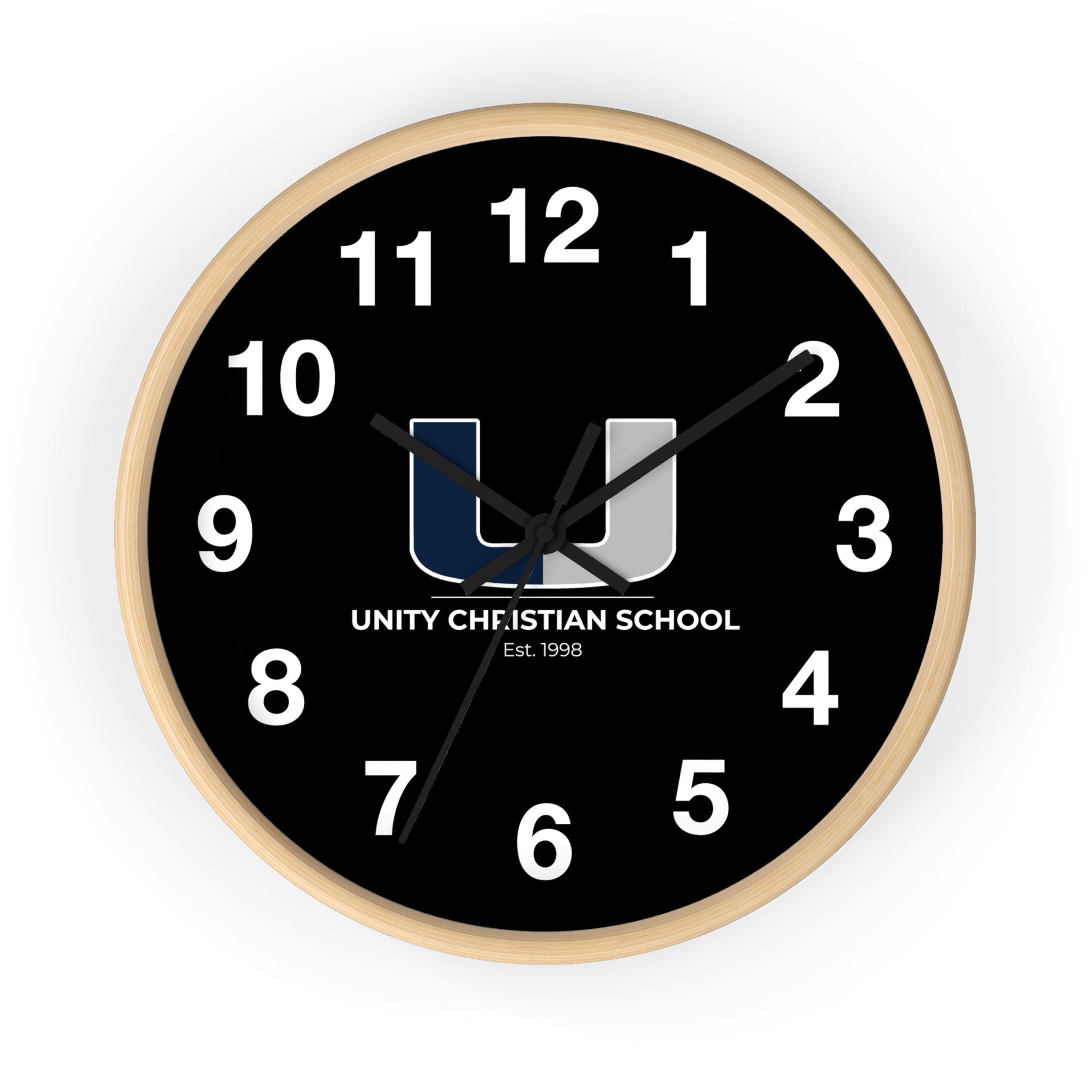 Personalized Unity Christian School Wall Clock - Stylish Home Decor