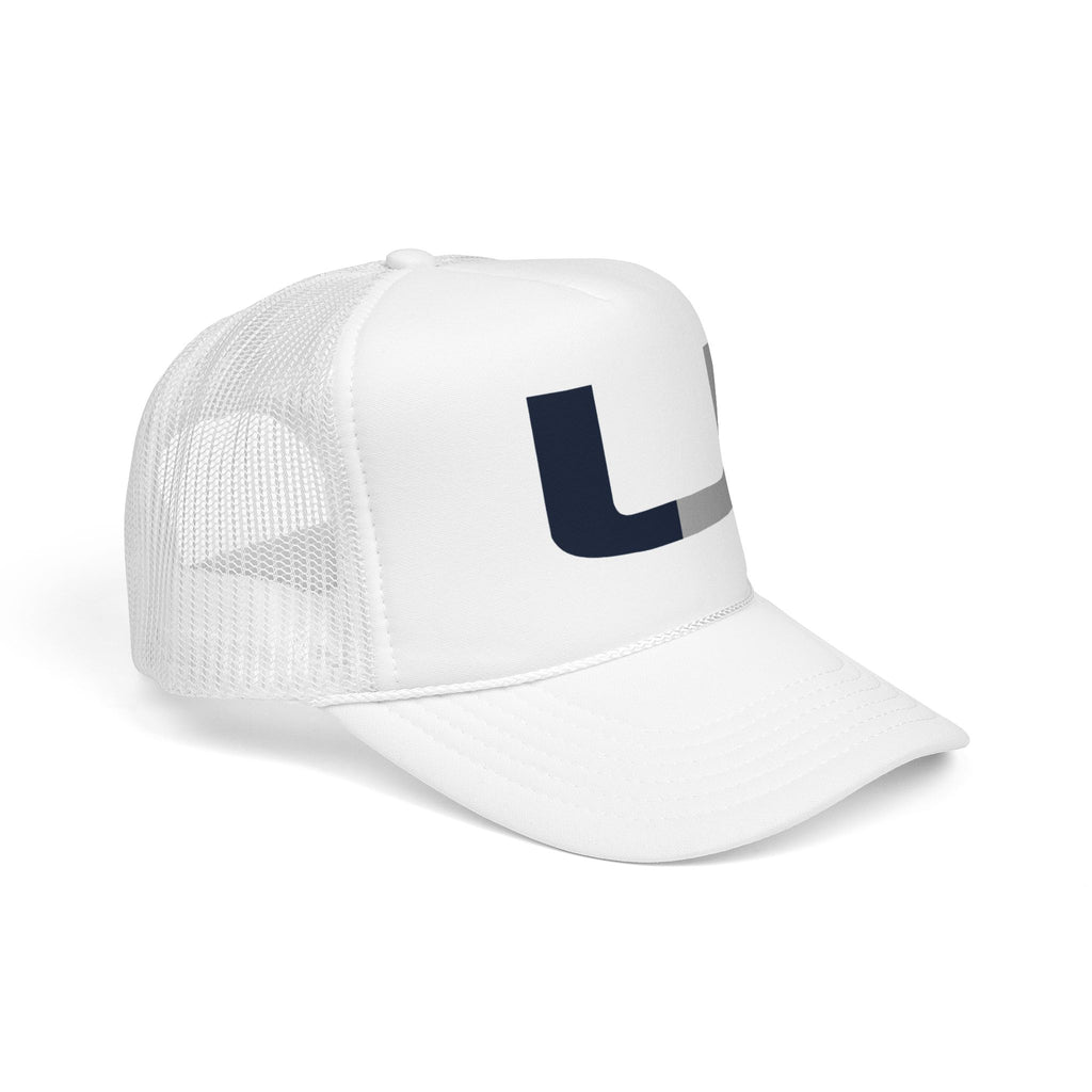 Trucker Hat – Navy & Gray Split 'U' Patch Cap