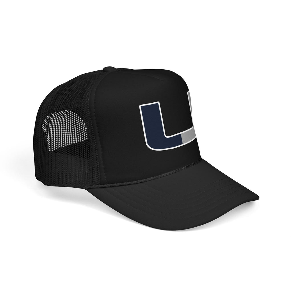 Trucker Hat – Navy & Gray Split 'U' Patch Cap