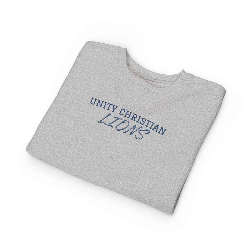 Unity Christian Lions Toddler Sweatshirt - Kids School Spirit Crewneck