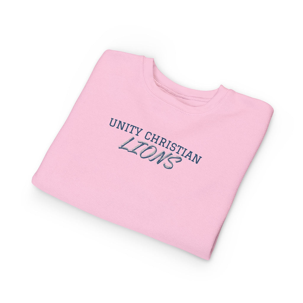 Unity Christian Lions Toddler Sweatshirt - Kids School Spirit Crewneck