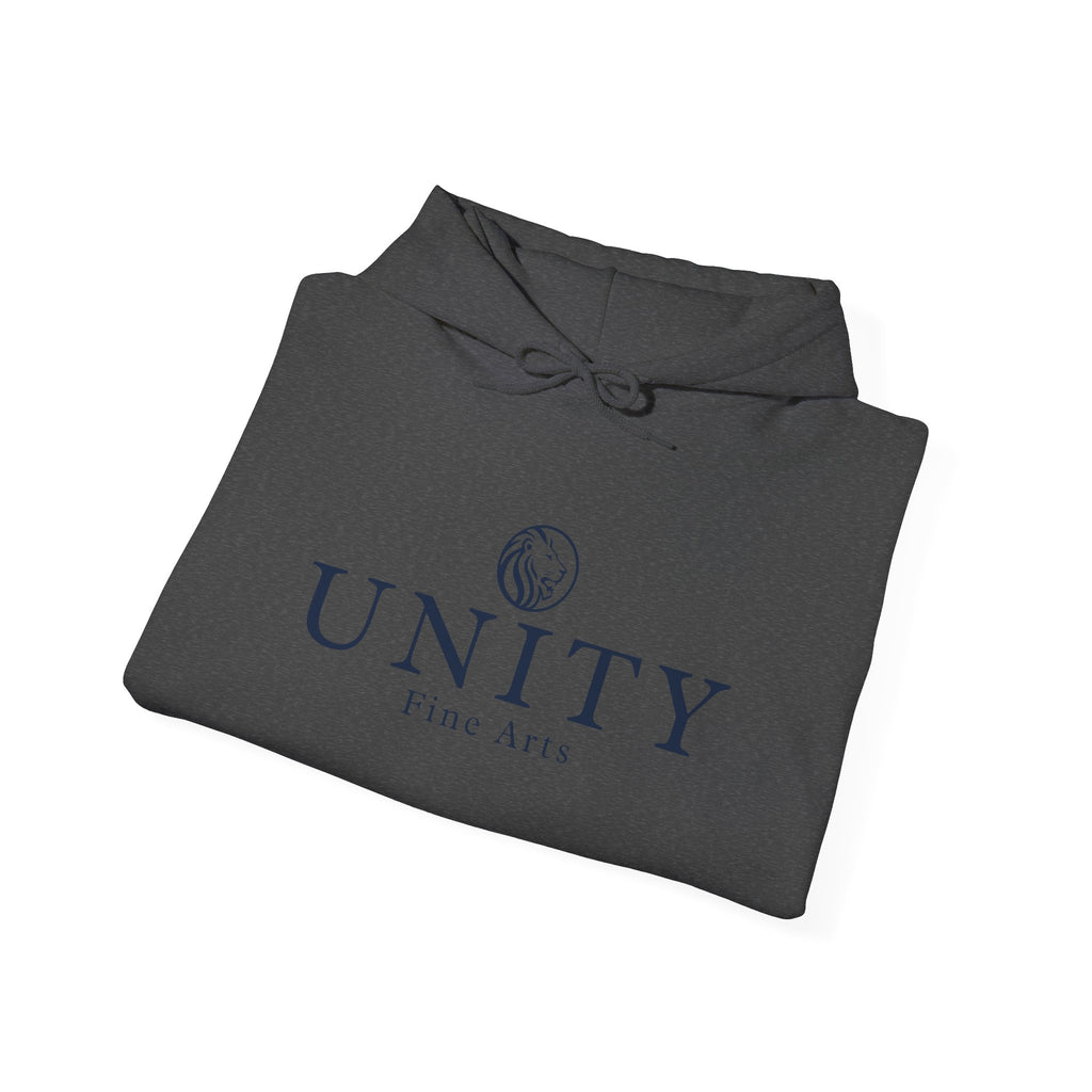 Adult Unity Fine Arts Hoodie — Minimal Logo Pullover for Artists & Galleries