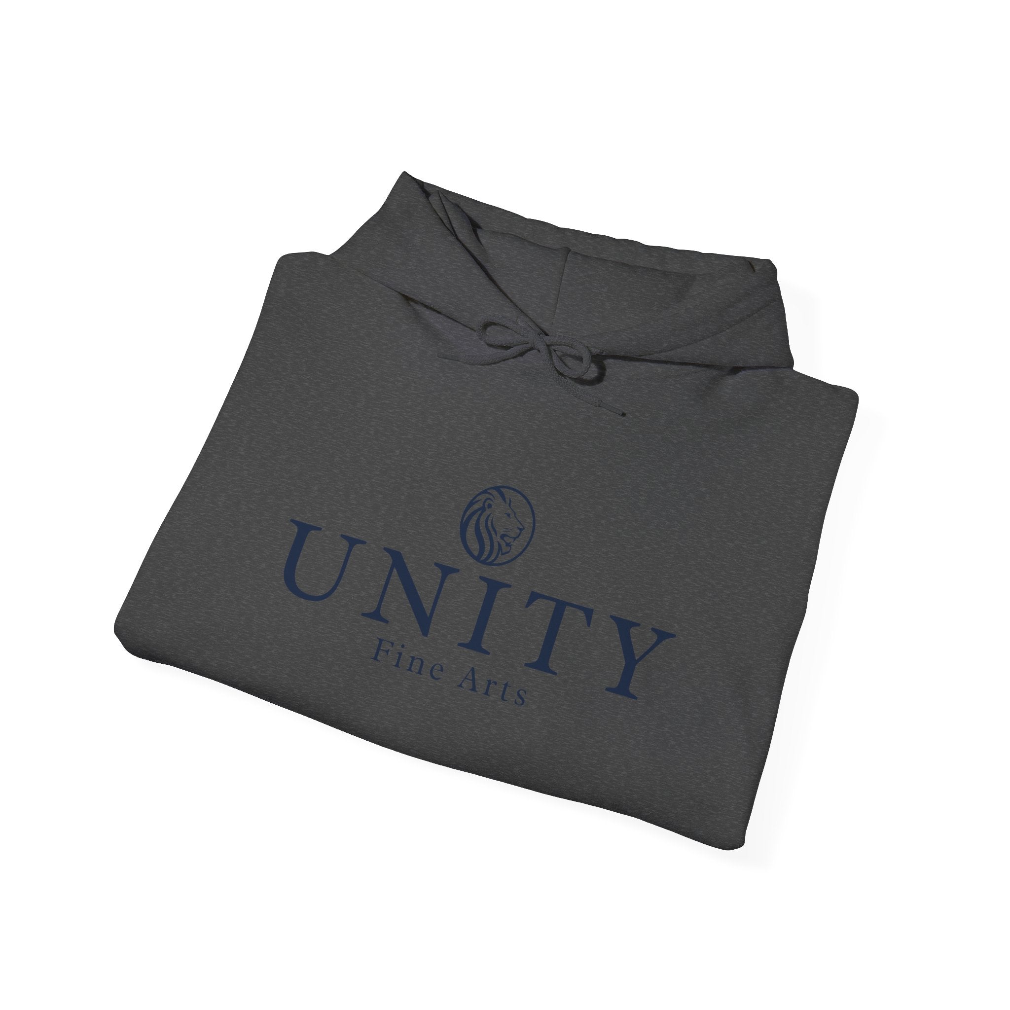 Adult Unity Fine Arts Hoodie — Minimal Logo Pullover for Artists & Galleries