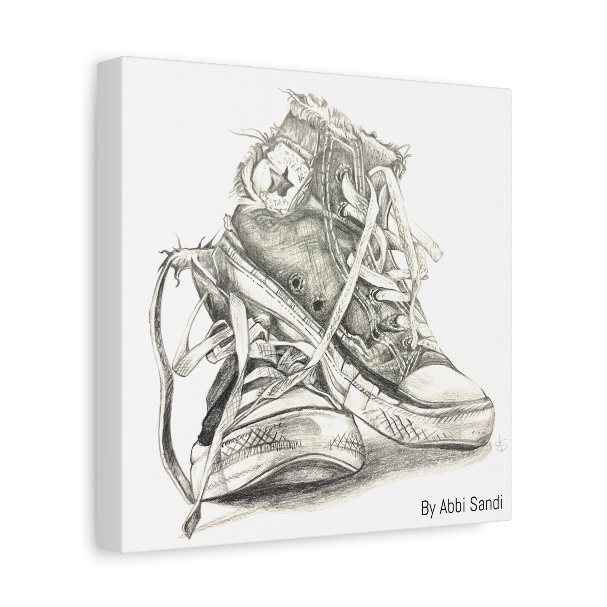 Artistic Converse Sneaker Canvas Wall Art - BY Abbi Sandi
