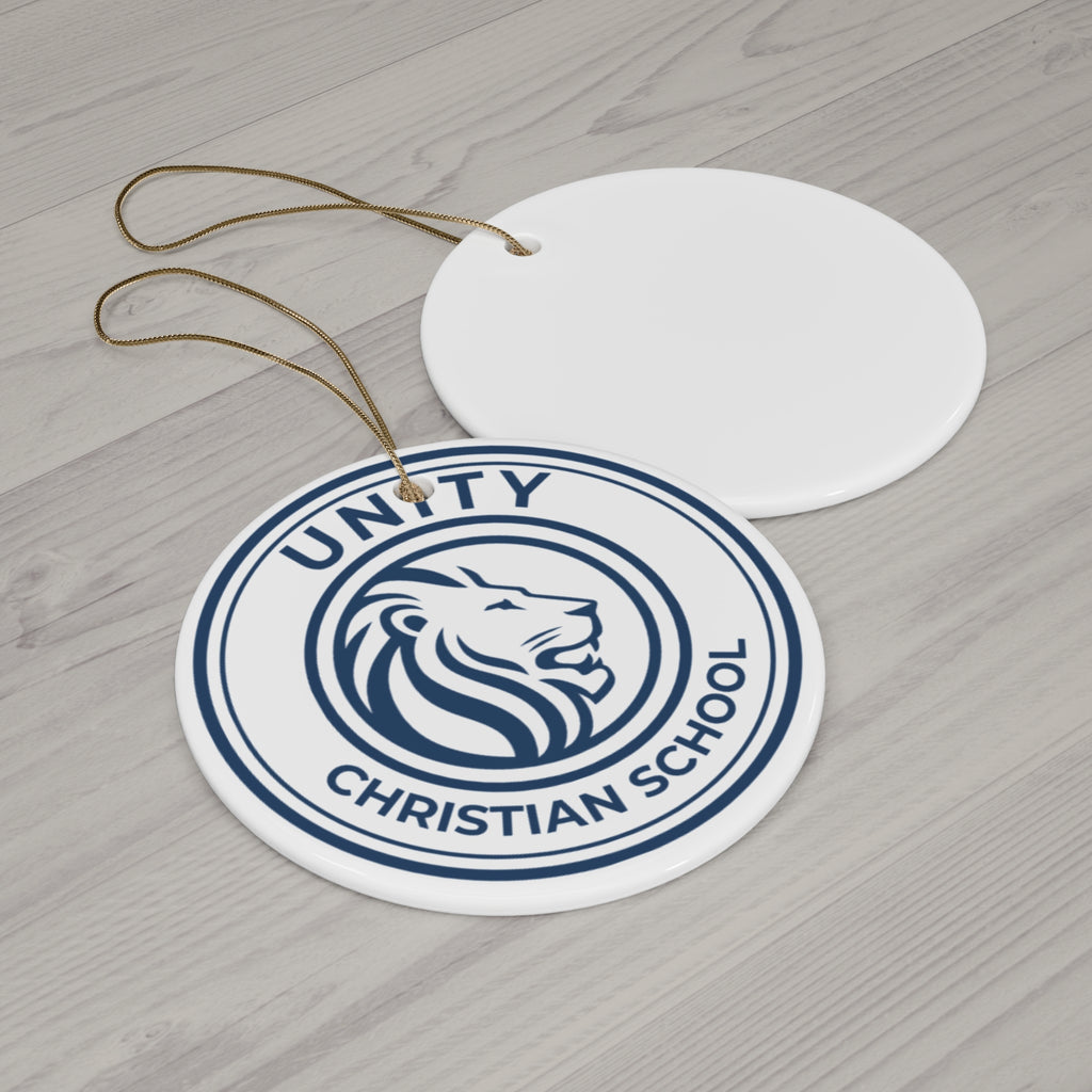 Unity Christian School Ceramic Ornament - Holiday Decorations