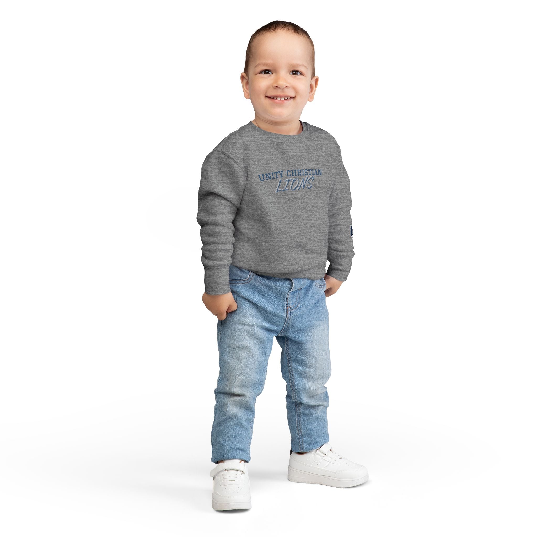 Unity Christian Lions Toddler Sweatshirt - Kids School Spirit Crewneck