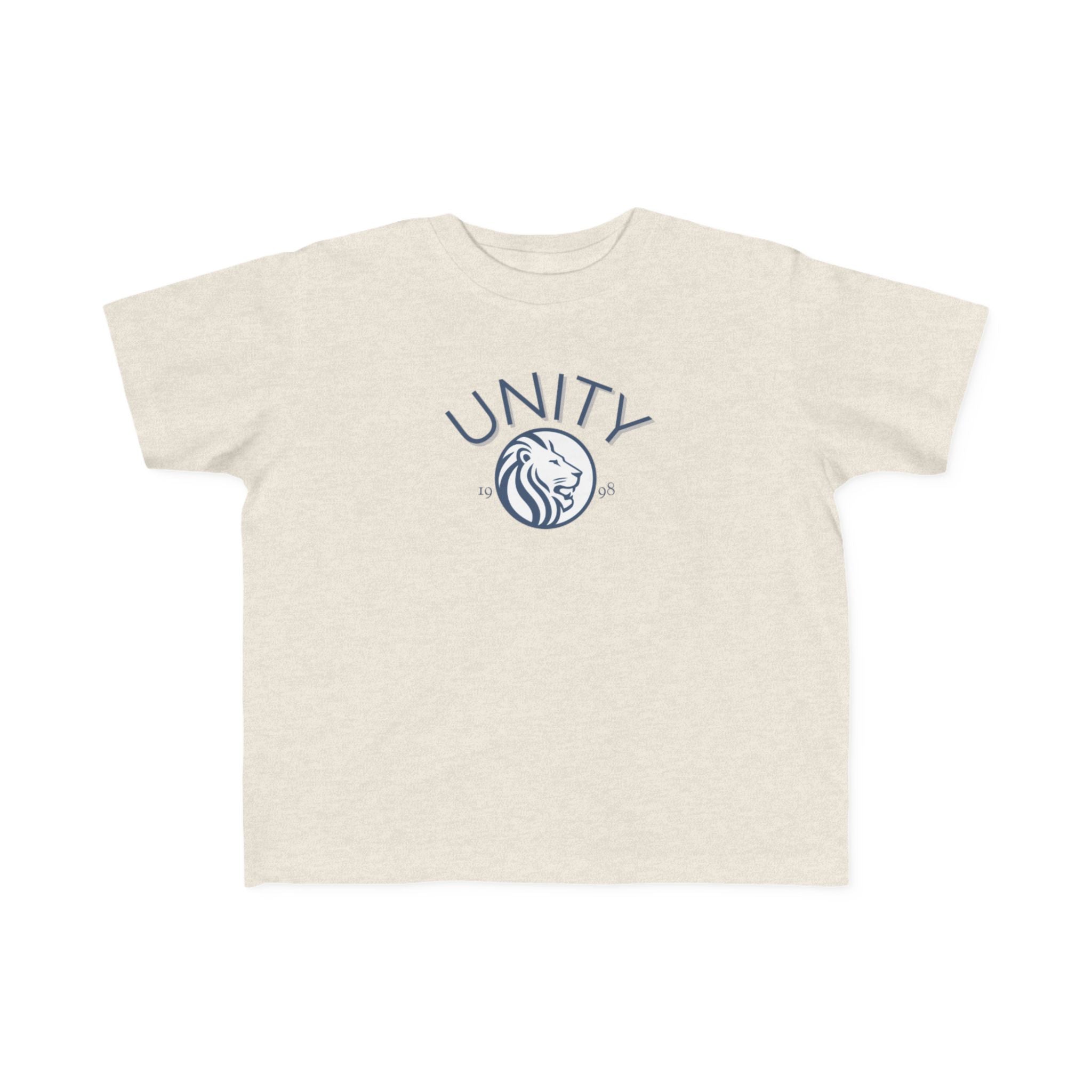 Unity Lion Toddler Tee — Kids Graphic T‑Shirt with 'UNITY' Crest