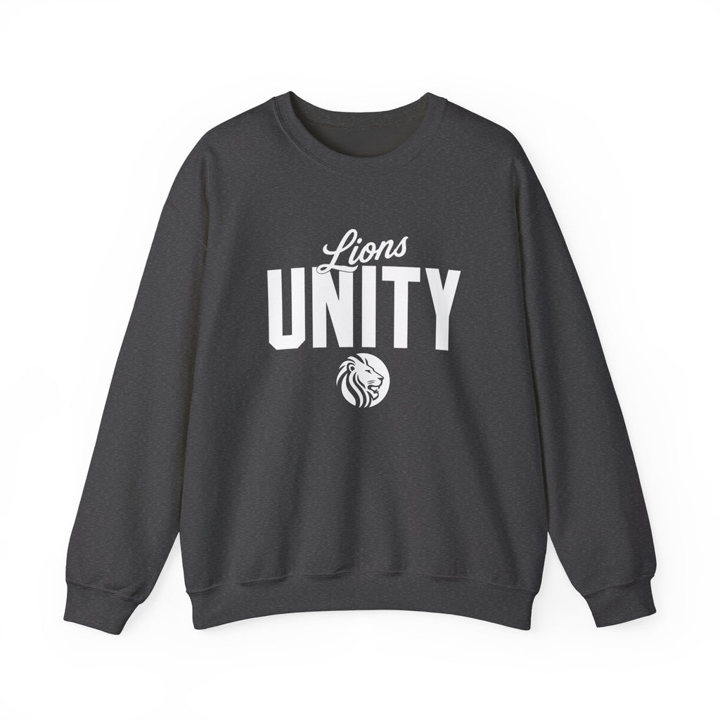 Unity Lions Crewneck Sweatshirt — 'Lions Unity' School Spirit Pullover