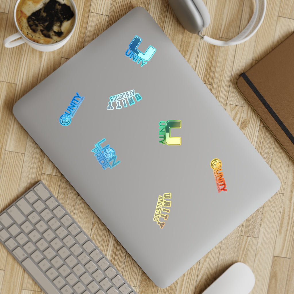 Unity School Logo Sticker Pack — 10pc Lion Pride & Athletics Decal Set