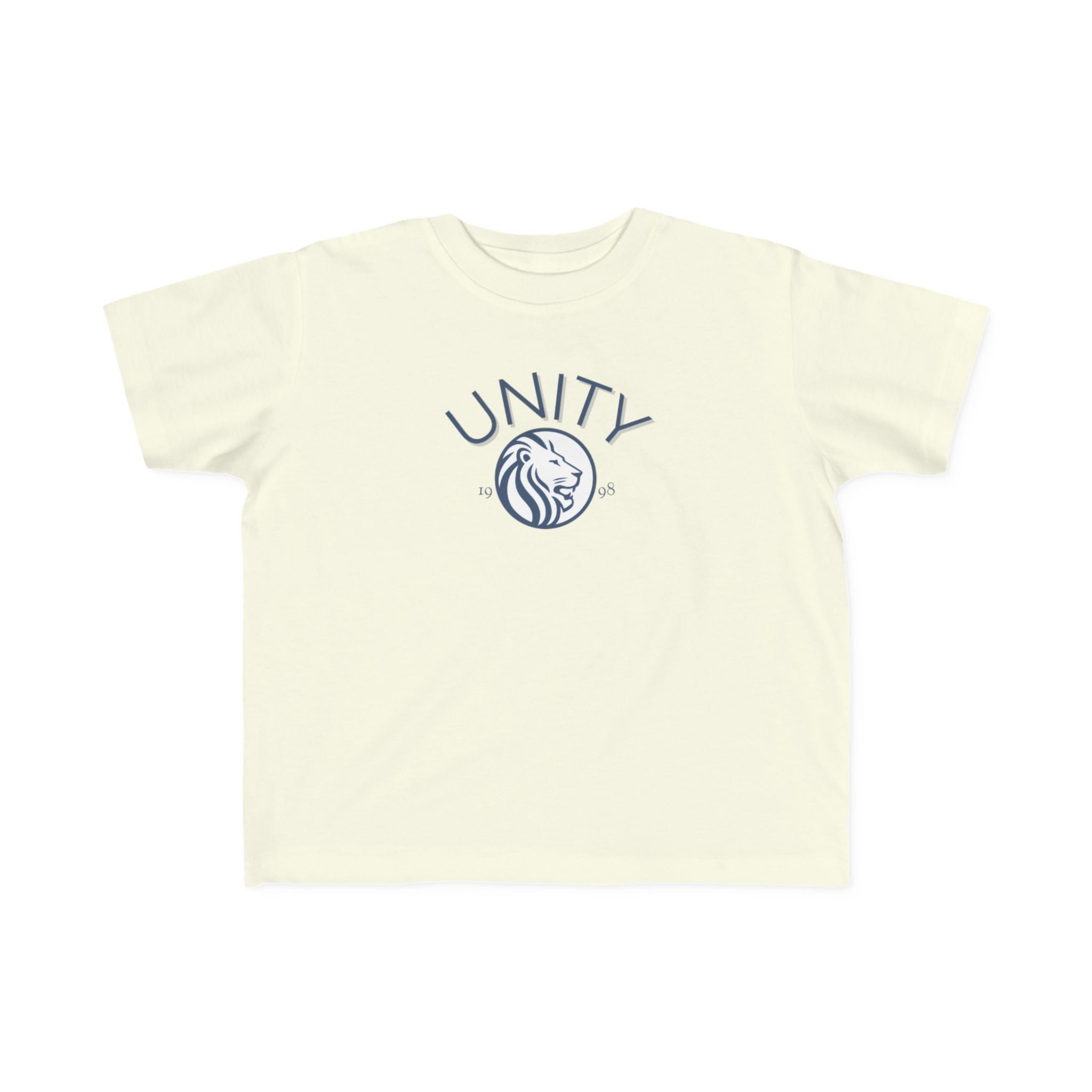 Unity Lion Toddler Tee — Kids Graphic T‑Shirt with 'UNITY' Crest