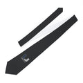 Unity Logo Necktie – Black Business Tie with Subtle 'Unity' Emblem