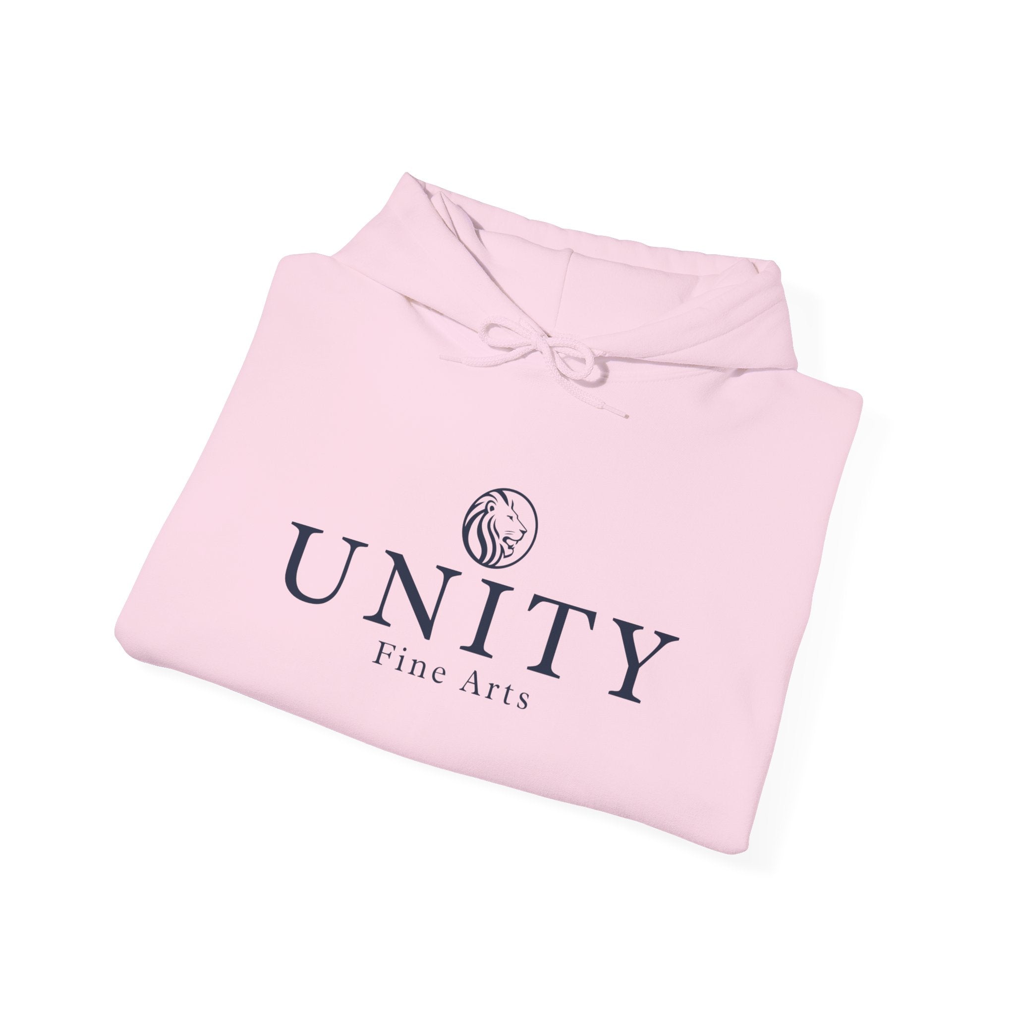 Adult Unity Fine Arts Hoodie — Minimal Logo Pullover for Artists & Galleries