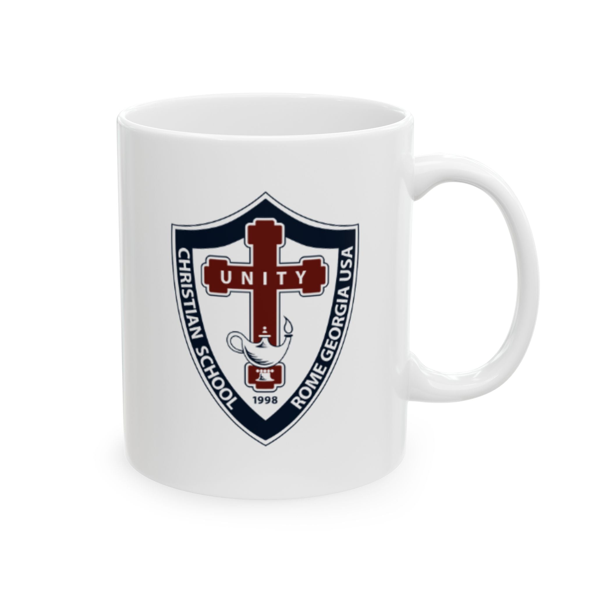 "School Crest" - Personalized Ceramic Coffee Mug
