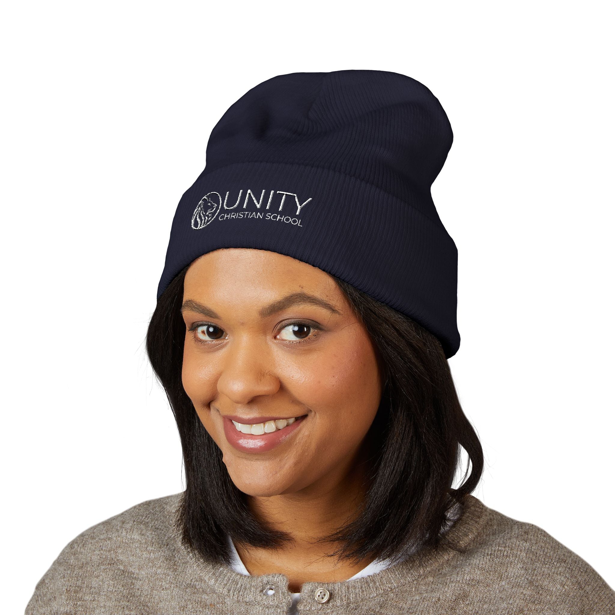 Embroidered Unity Beanie for School Spirit