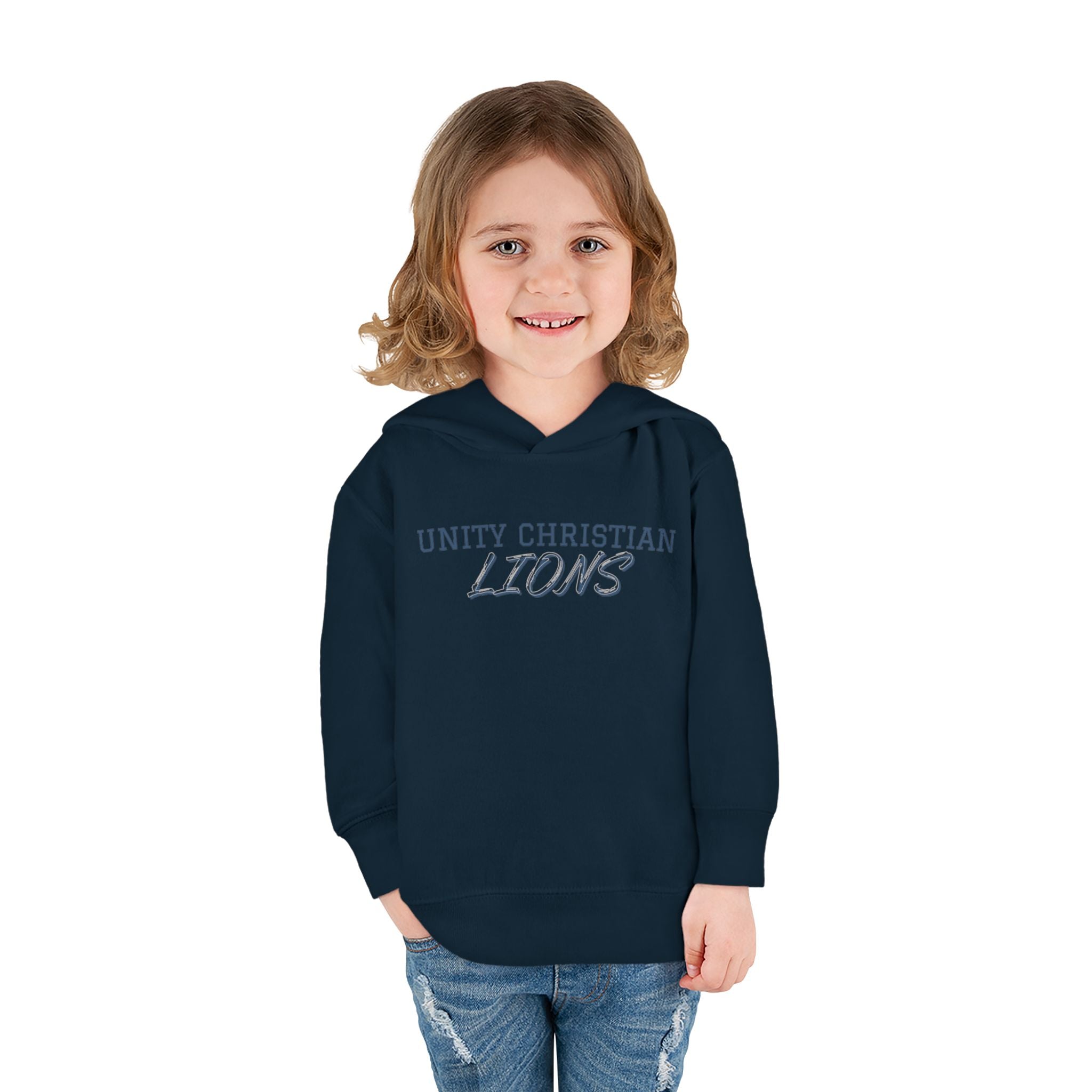 Unity Christian Lions Toddler Hoodie — Pullover Fleece Kids School Sweatshirt