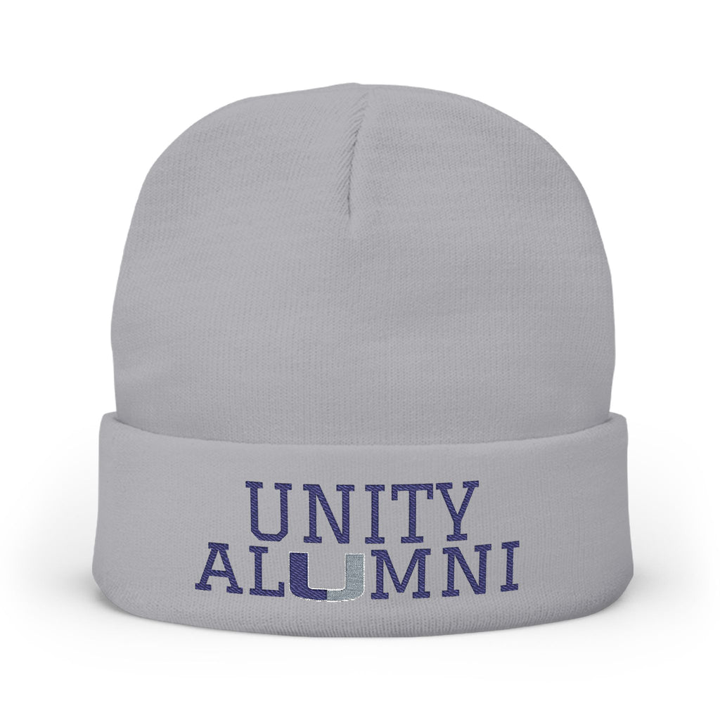 Unity Alumni Embroidered Beanie – School Pride Knit Hat