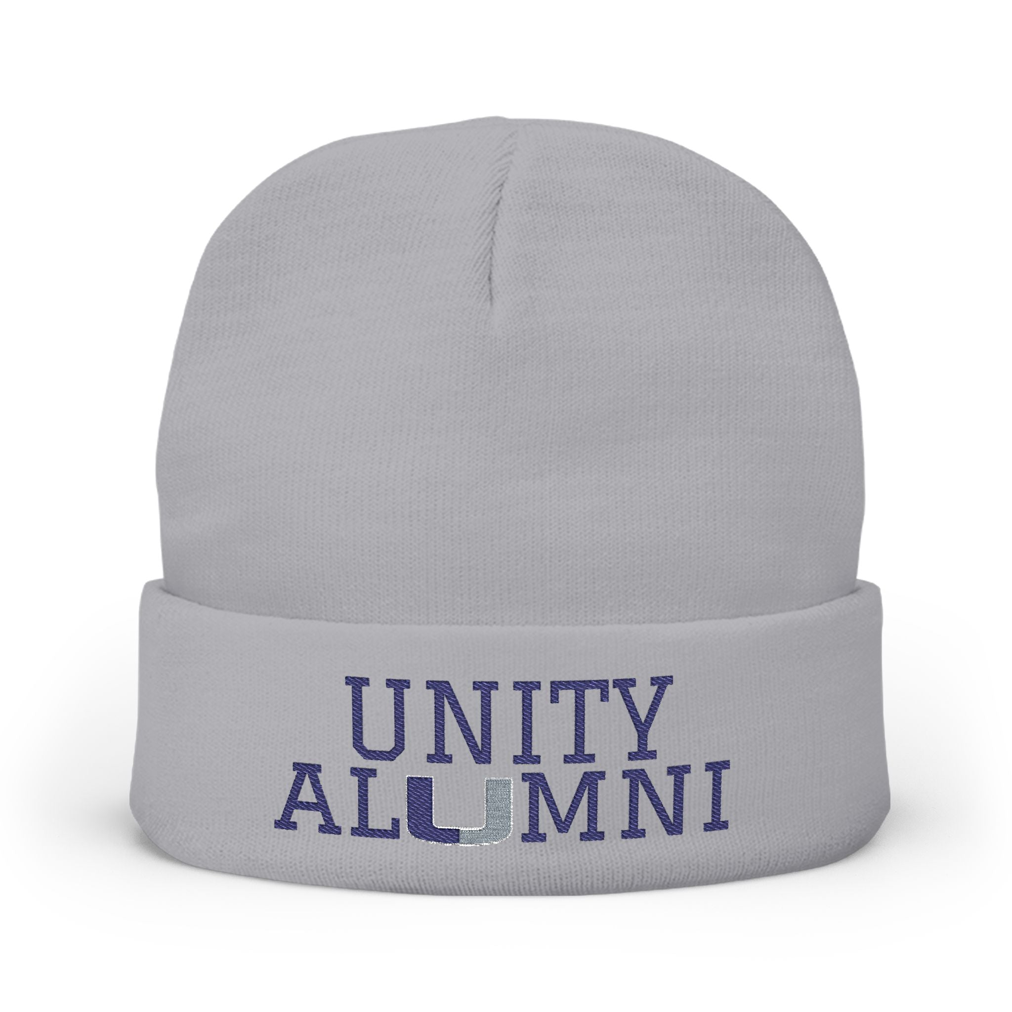 Unity Alumni Embroidered Beanie – School Pride Knit Hat